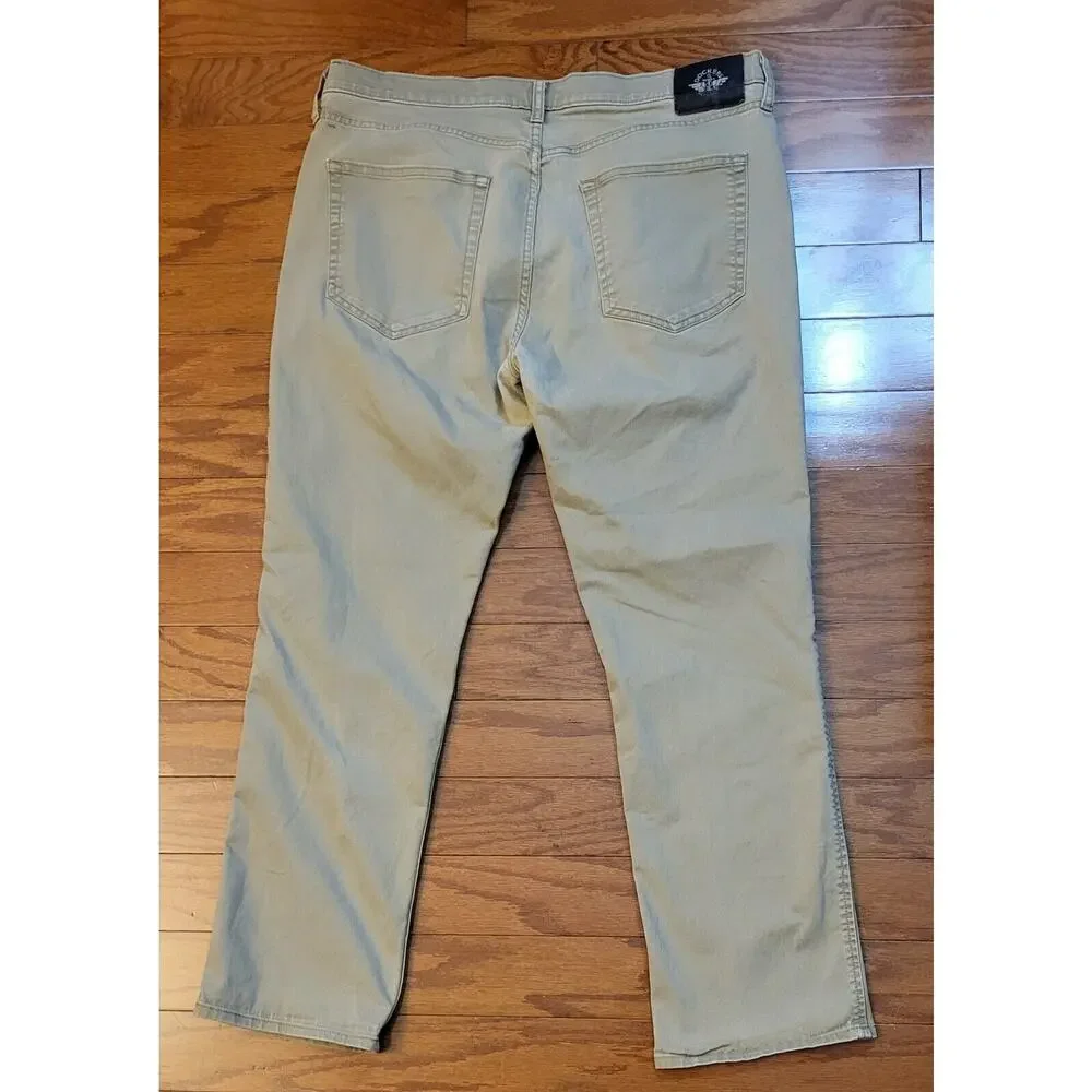 Dockers Khaki Pants Men Straight Fit 36 x 28 Cotton Twill